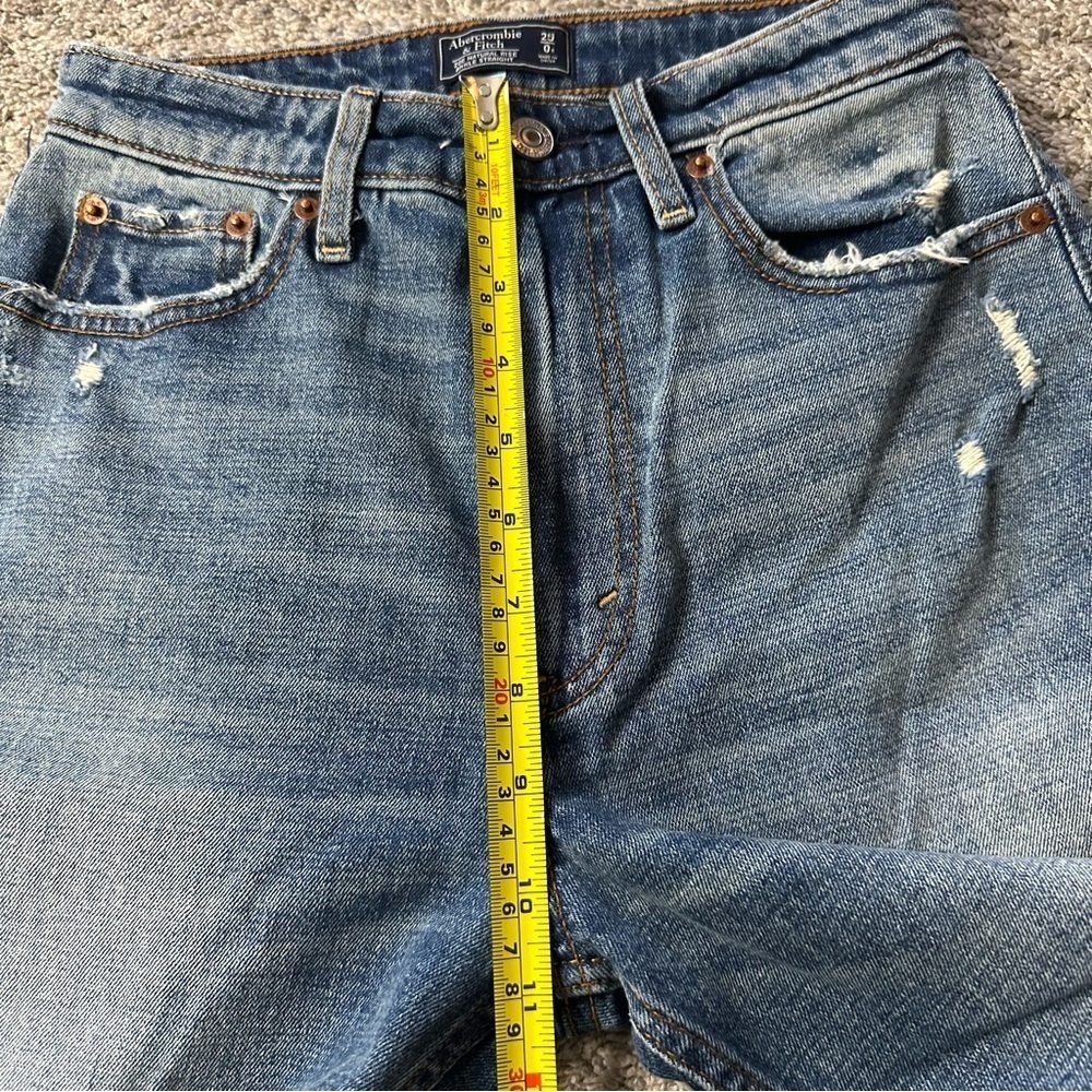 Abercrombie & Fitch Zoe Natural Rise Ankle Straight Jeans 25 0 high waist 90’s - Picture 8 of 8